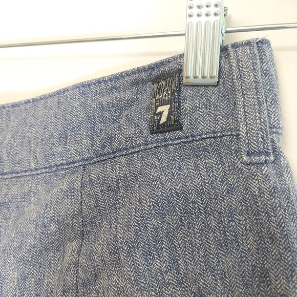 7 for all mankind cotton/linen mix shorts - Picture 3 of 7